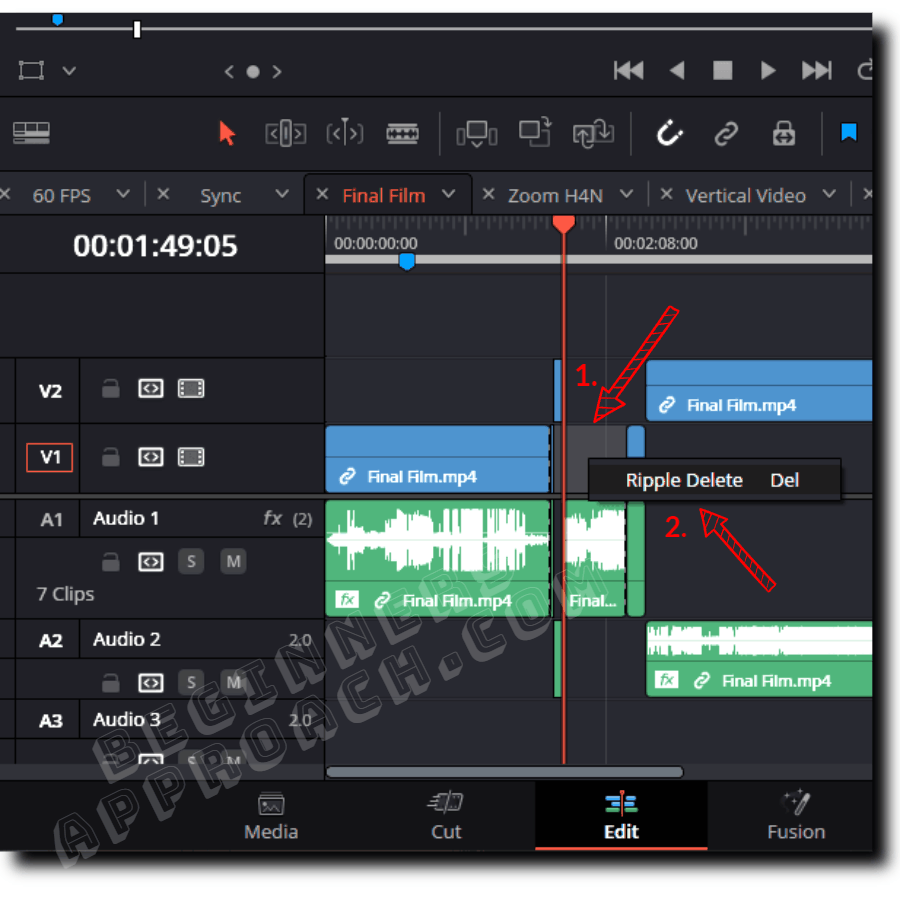 How to Ripple Delete in DaVinci Resolve (+ FIXES! 2024)