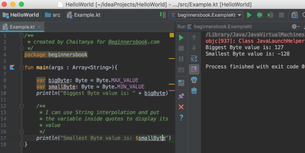 متغيرات كوتلن Kotlin وأنواع البيانات موقع كرسي للتعليم