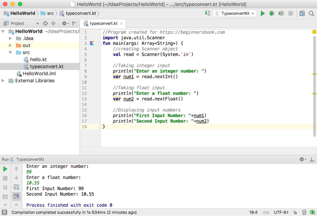 Kotlin How to take Input from User