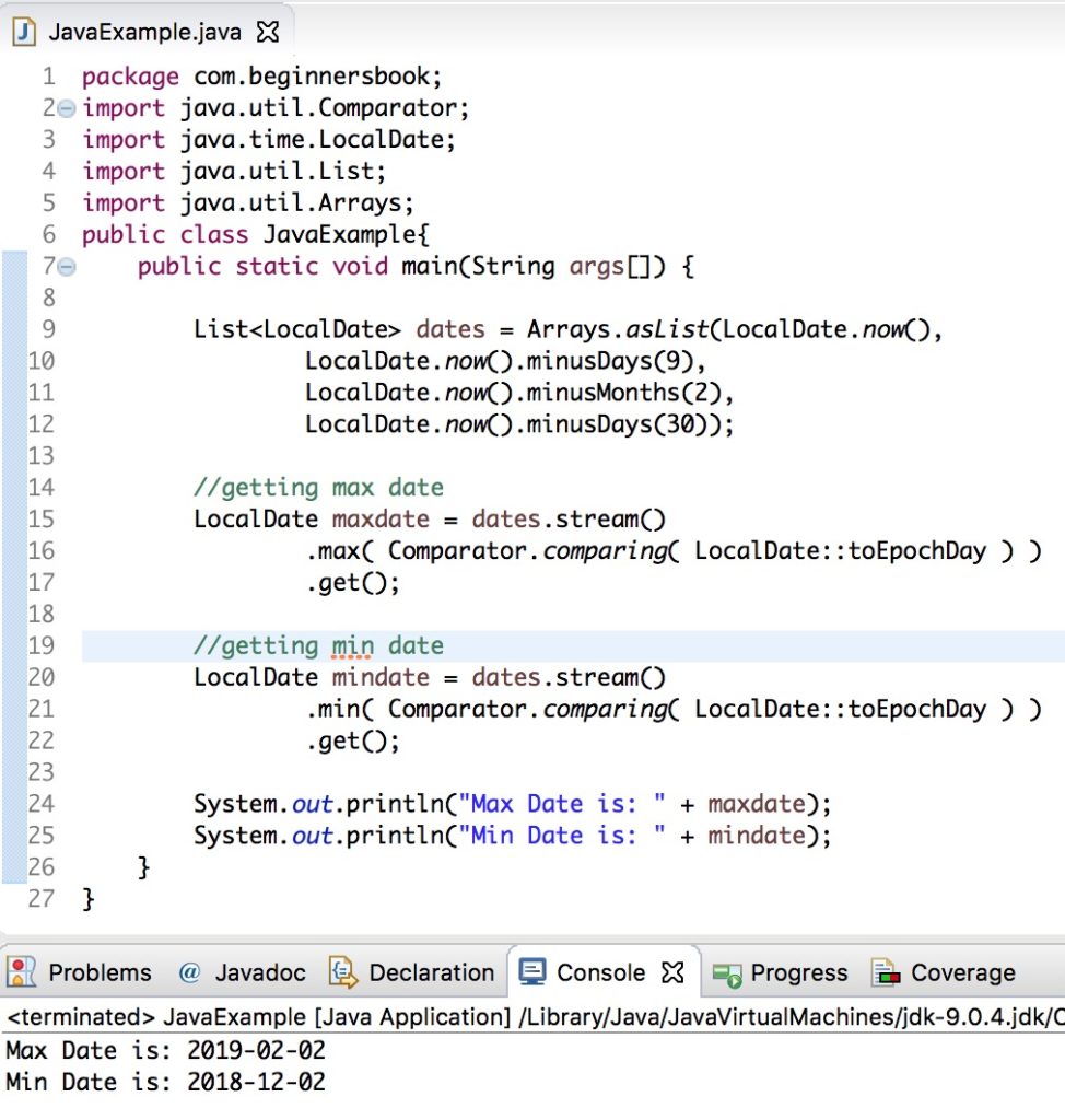 Java 8 Stream Min and Max