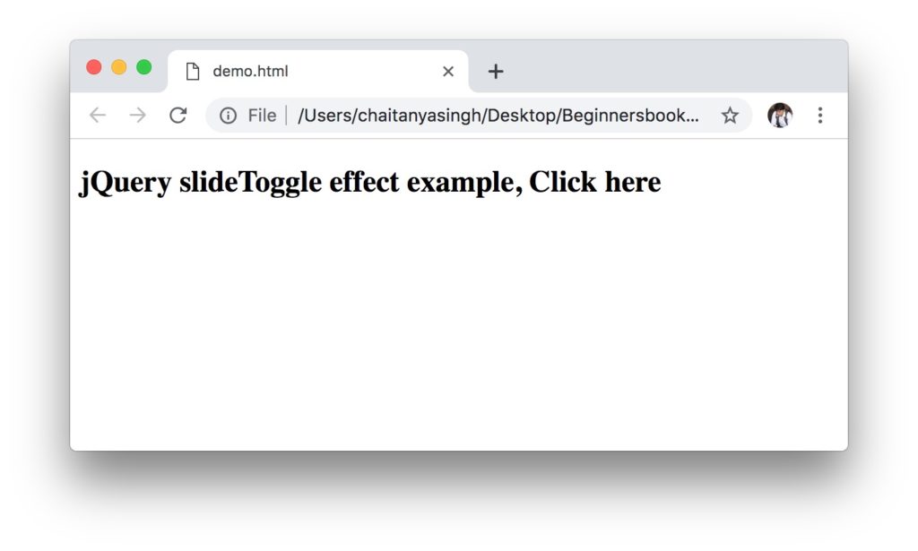 jQuery slideToggle()