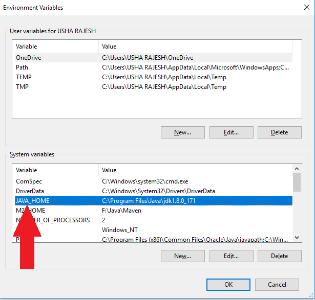 How to set java home in windows BeginnersBug