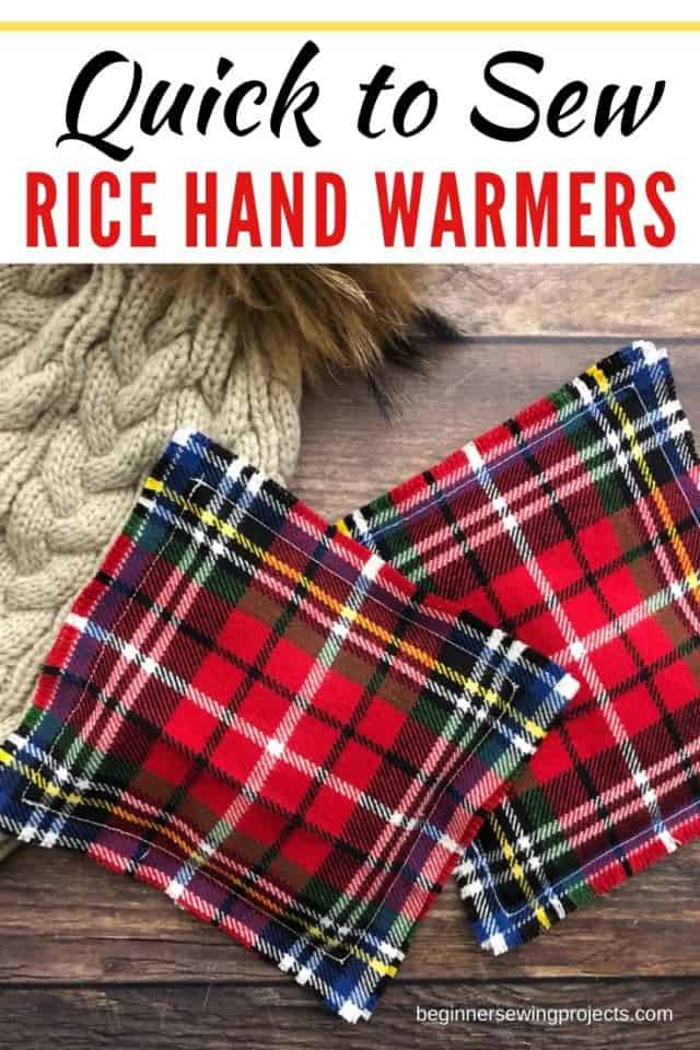 Sew Rice Hand Warmers for Gifts Beginner Sewing Projects