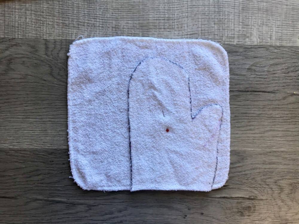 Bath Mitt with Soap Pocket Beginner Sewing Projects