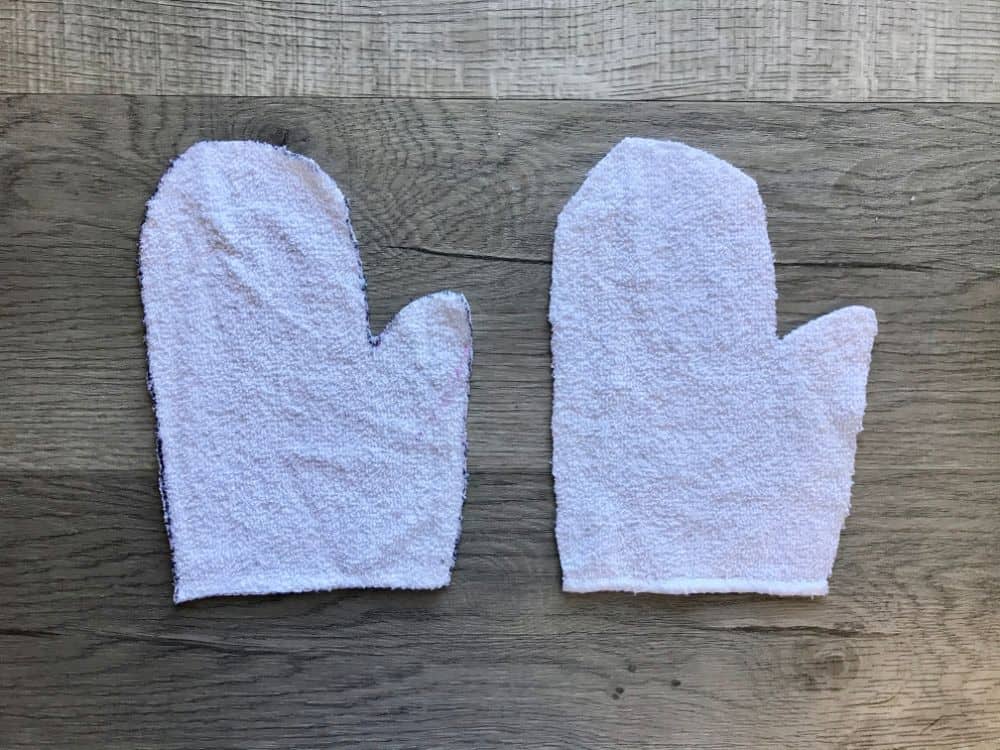 Bath Mitt with Soap Pocket Beginner Sewing Projects