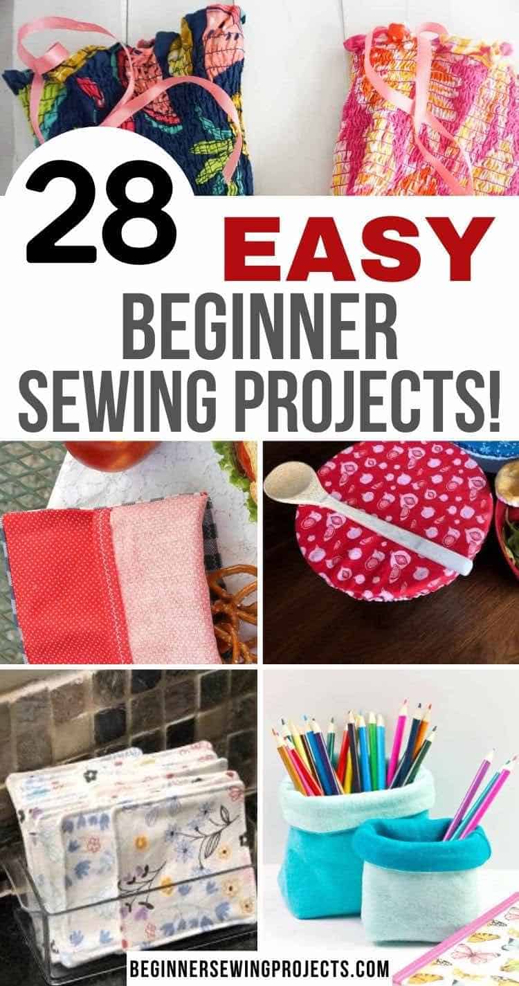 28 Easy Beginner Sewing Projects You Can Make Today! Beginner Sewing