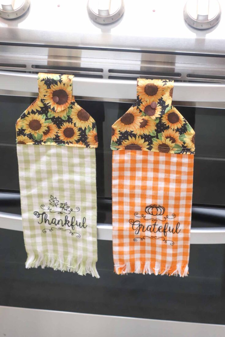 How To Make A Hanging Kitchen Towel Beginner Sewing Projects