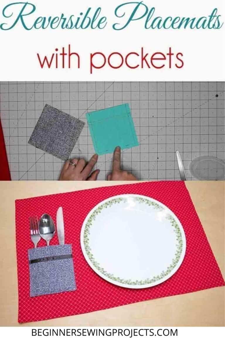 How To Make Placemats With Pockets Beginner Sewing Projects