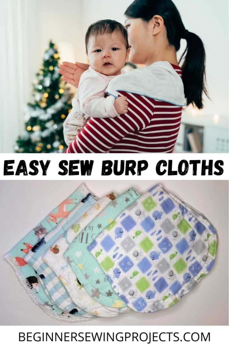 How To Make Baby Burp Cloths Beginner Sewing Projects