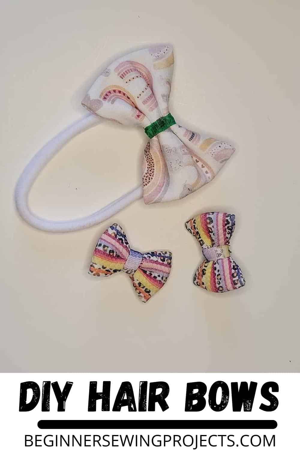 How To Make Hair Bows An Easy Sewing Tutorial Beginner Sewing Projects