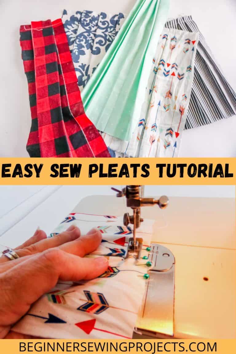How To Sew Pleats Beginner Sewing Projects