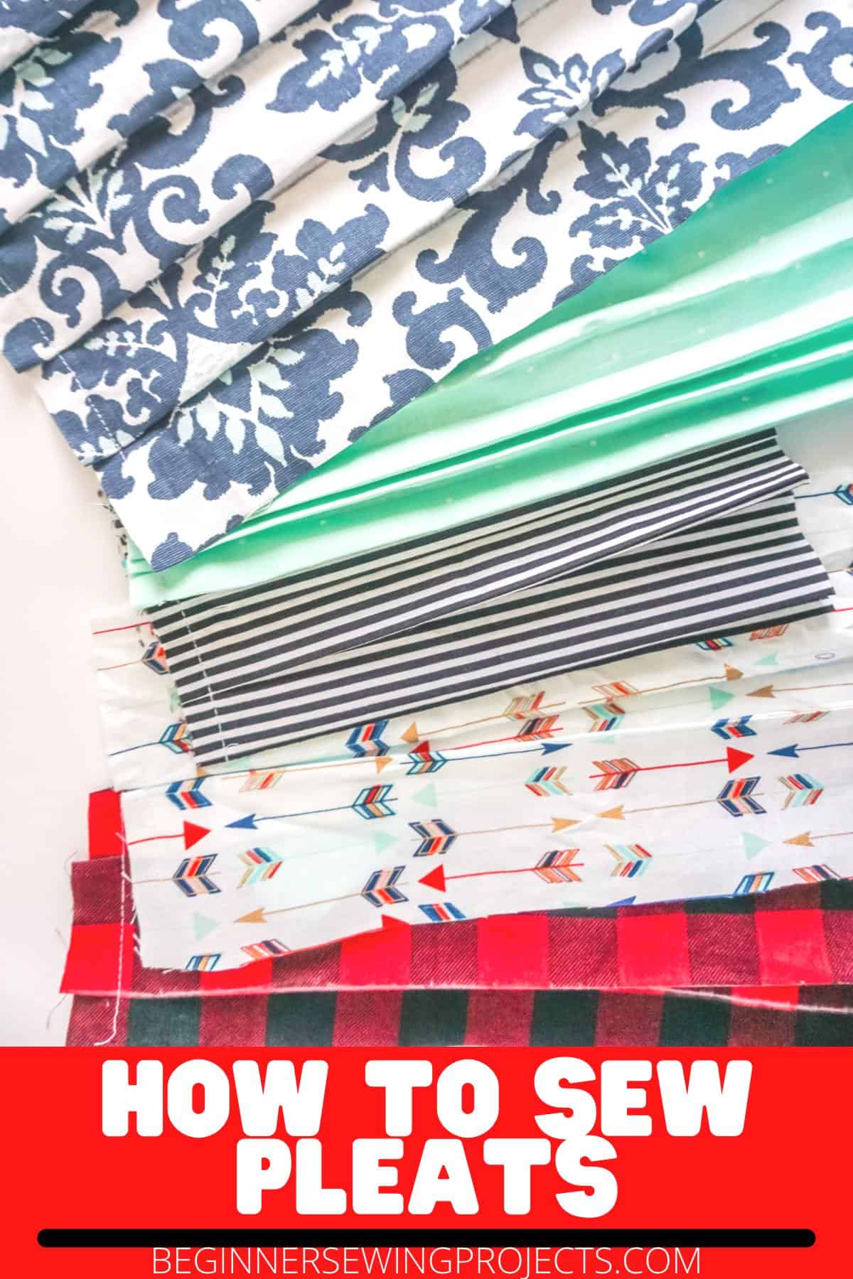 How To Sew Pleats Beginner Sewing Projects