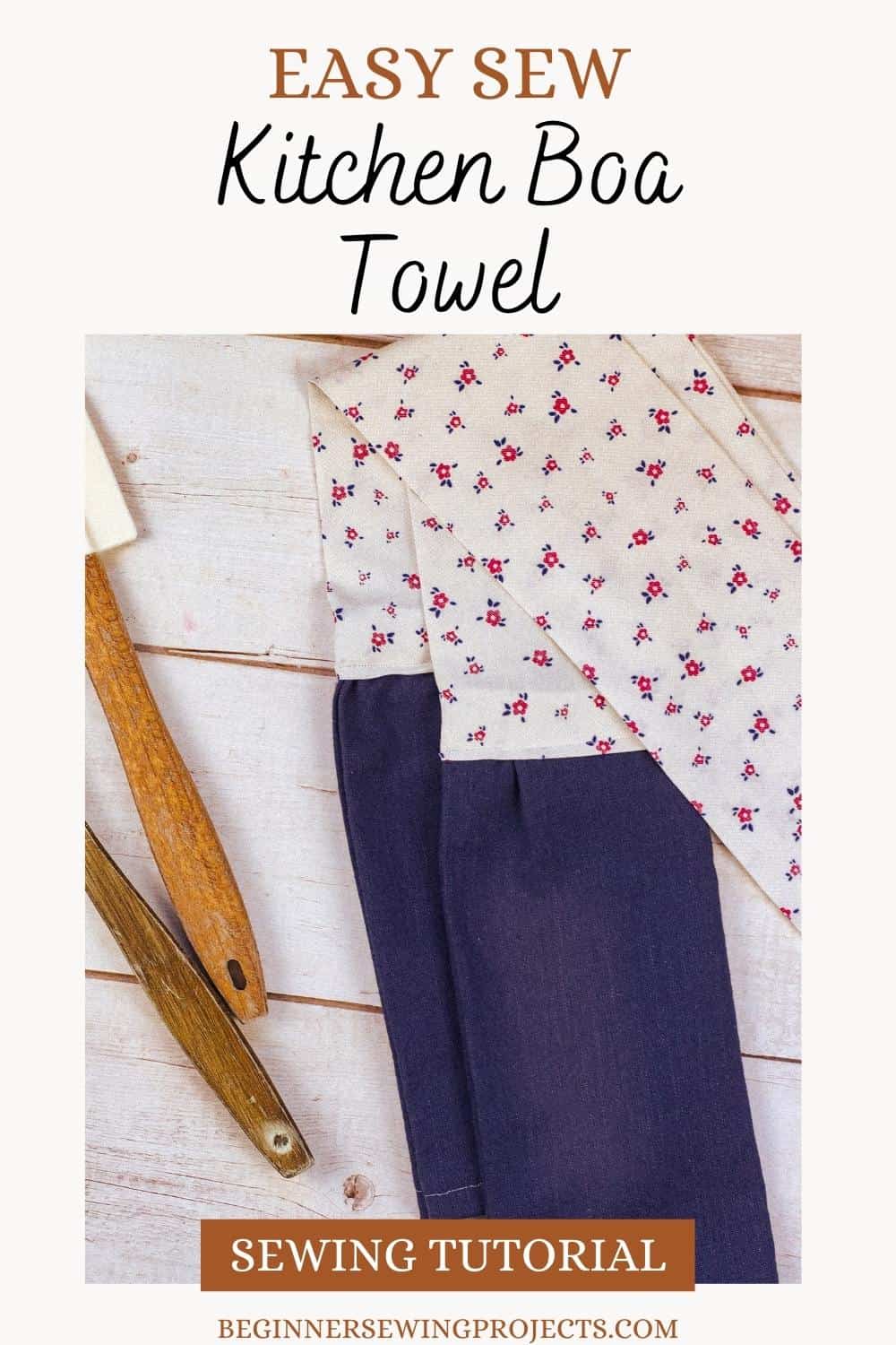 How To Make A Kitchen Boa Towel Scarf For Beginners! Beginner Sewing