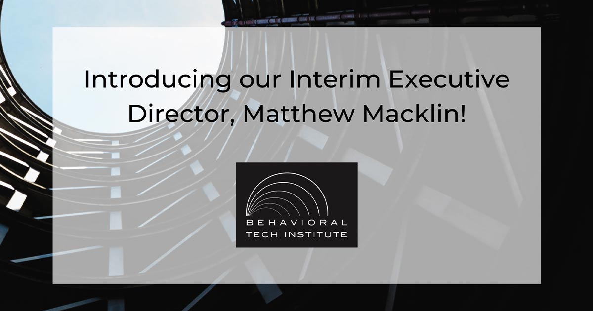 Introducing our Interim Executive Director, Matthew Macklin