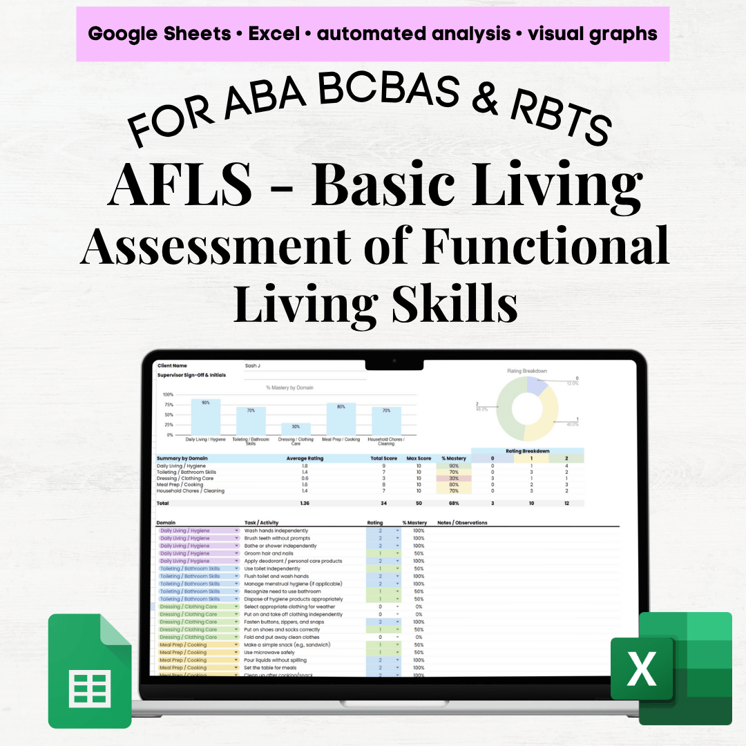 AFLS Basic Living Skills Assessment, AFLS Assessment Basic Living(07)