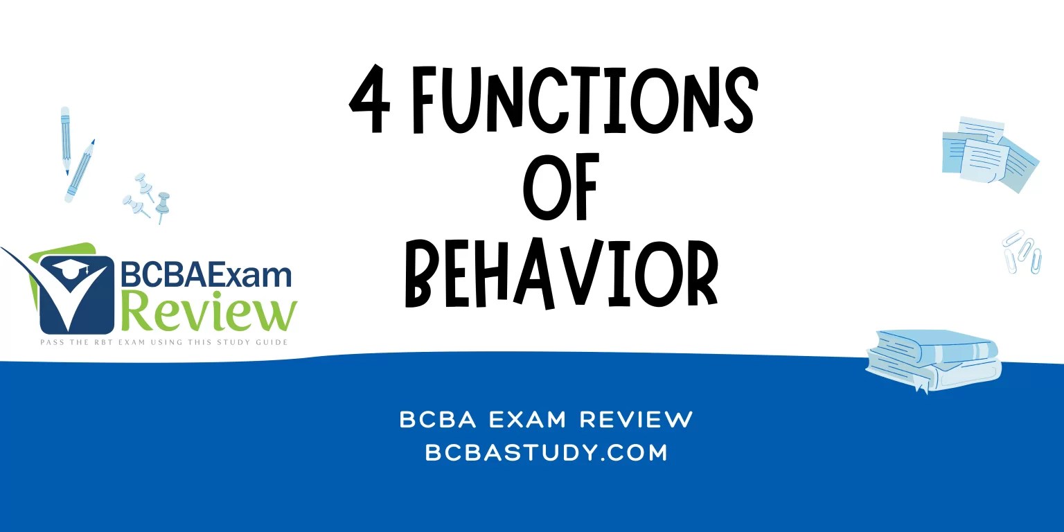 The 4 Functions of Behavior