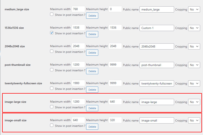 Custom image sizes in WordPress Behind The Scenes