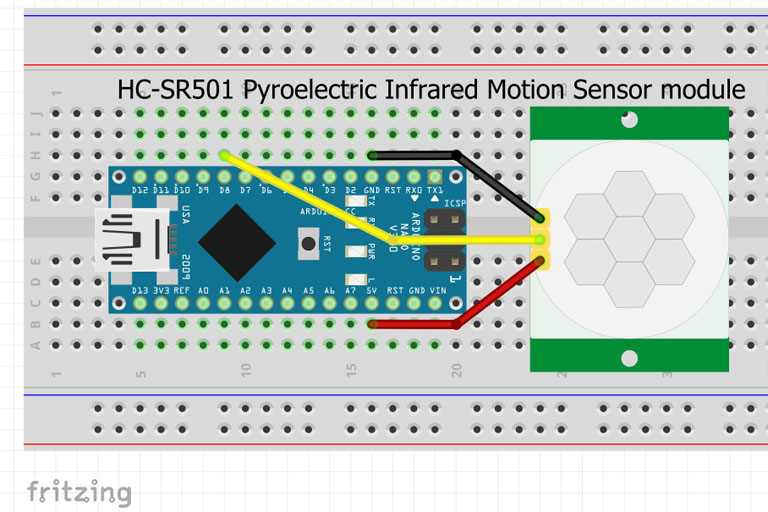 Getting started with the HCSR501 Pyroelectric Infrared Motion Sensor