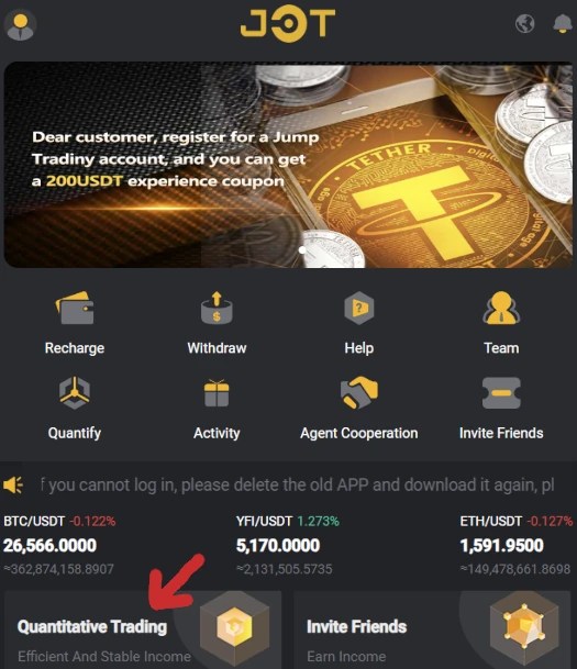 Jump Tradiny Review Quantitative trading "click a button" Ponzi