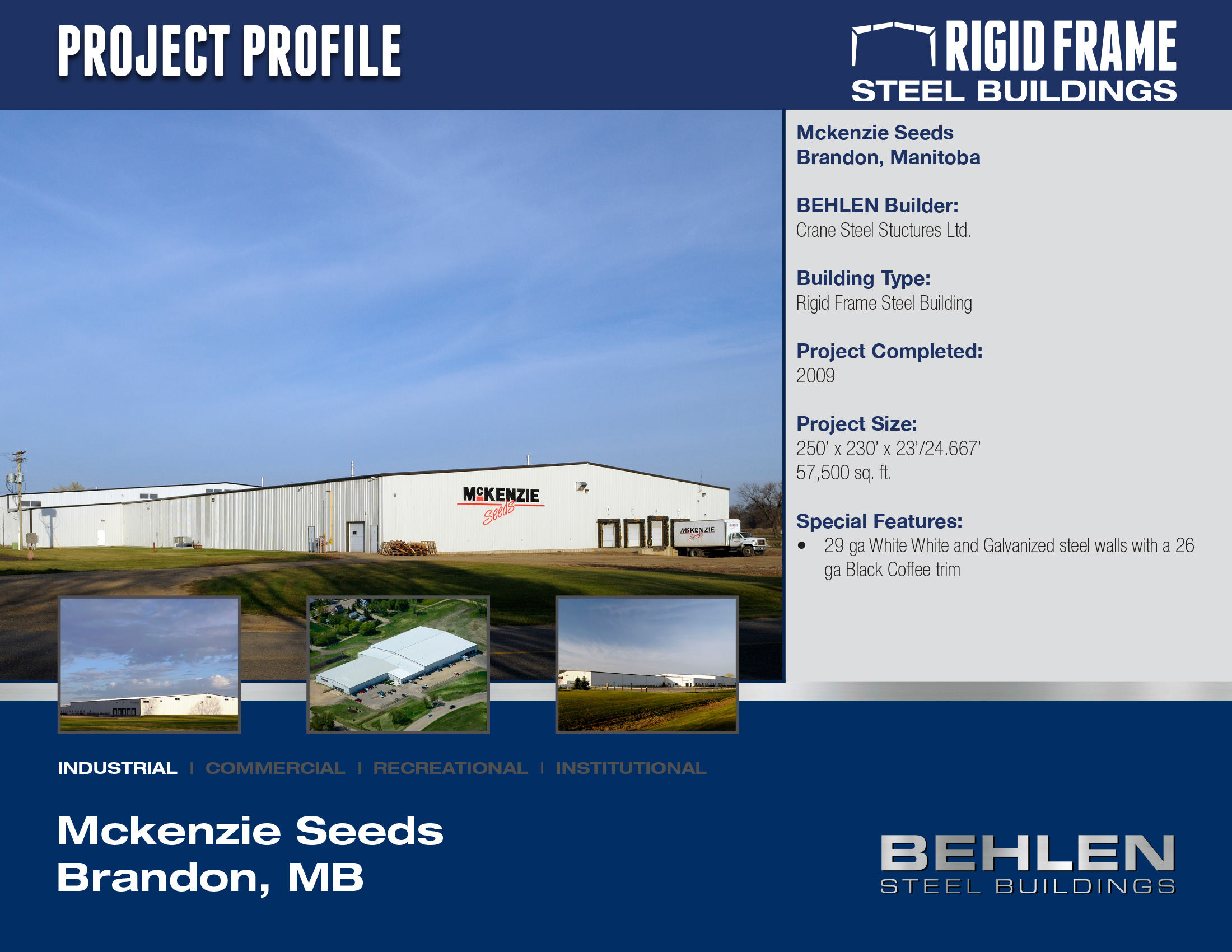 Behlen Industries Manufactured Steel Building Solutions Industrial