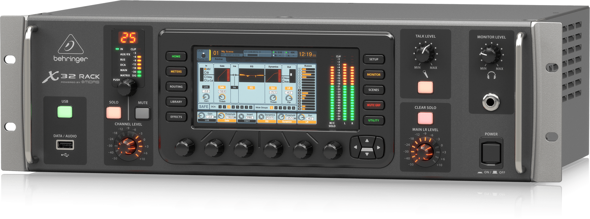 Behringer X32 RACK 40Input, 25Bus Digital Rack Mixer Music Instruments