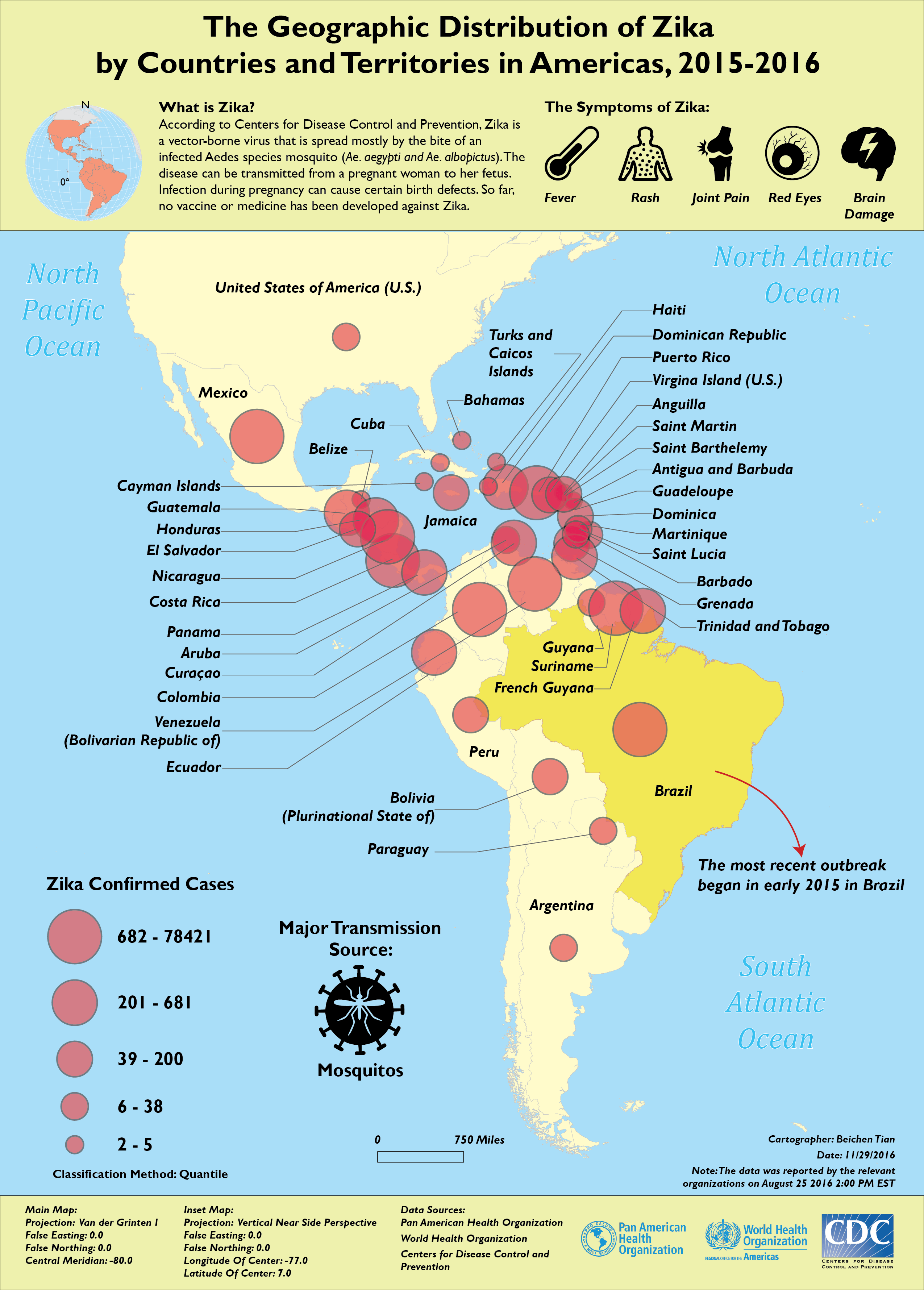 The Geographic Distribution of Zika