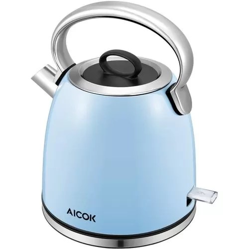 Aicok Steel Fast Heating Temperature Adjustable Electric Kettle Blue
