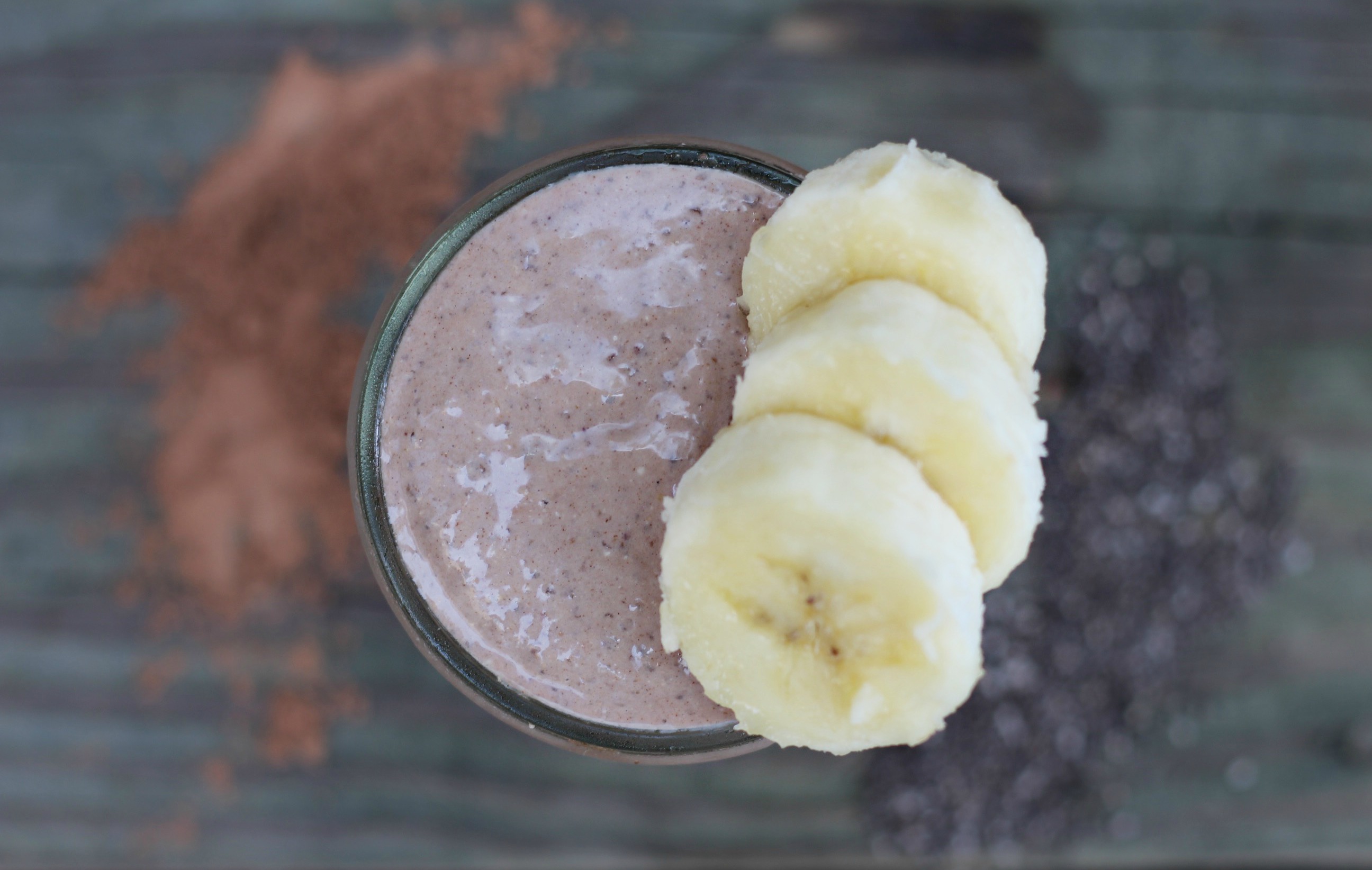 Banana Cashew Butter Smoothie BeingBrigid