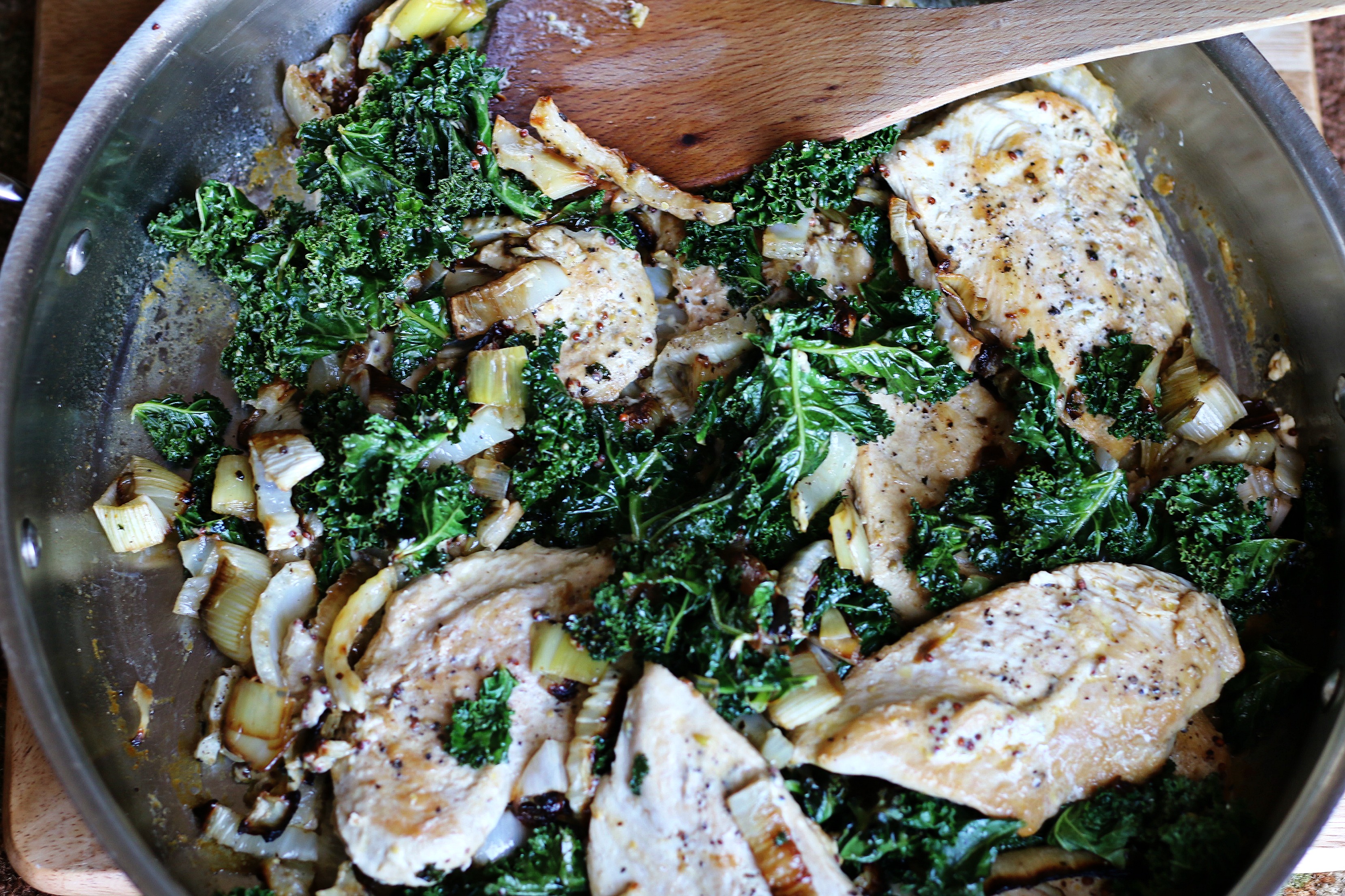Creamy Fennel Kale Chicken BeingBrigid