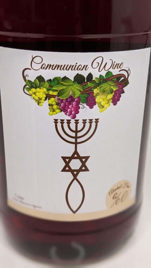 Holy Communion Wine BEING FREE INDEED