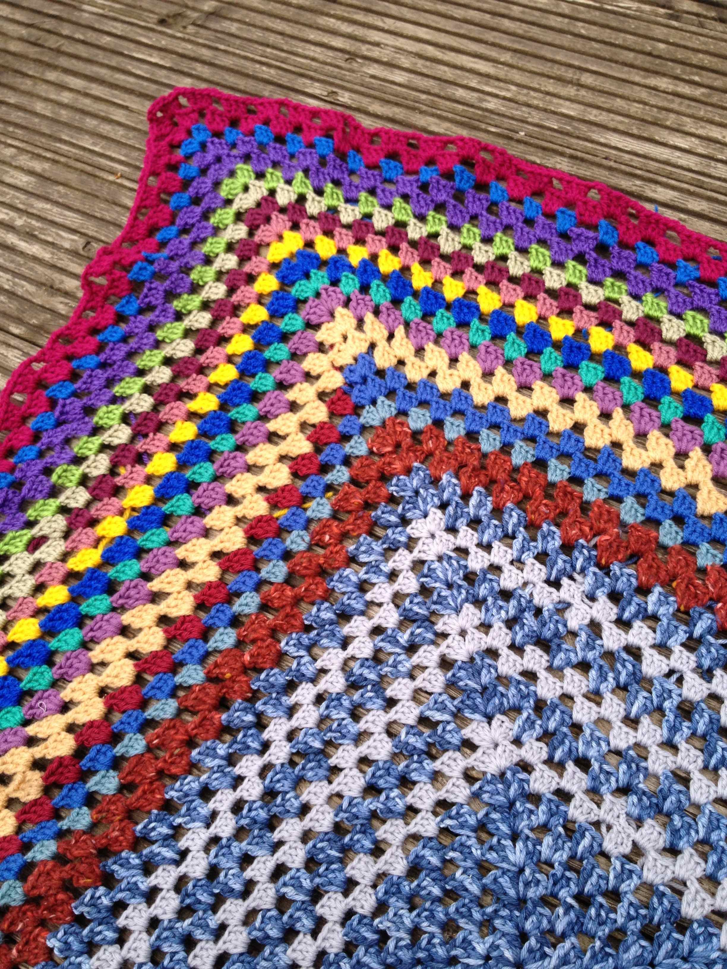 Growing the giant crochet granny square Being Mrs C