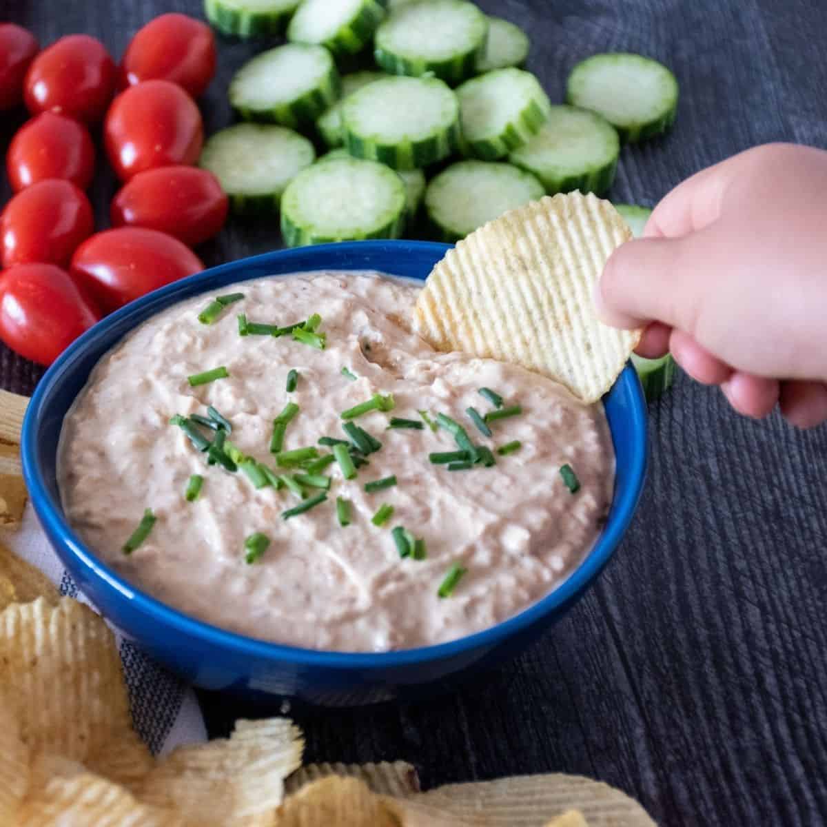 Healthy French Onion Dip Being Nutritious
