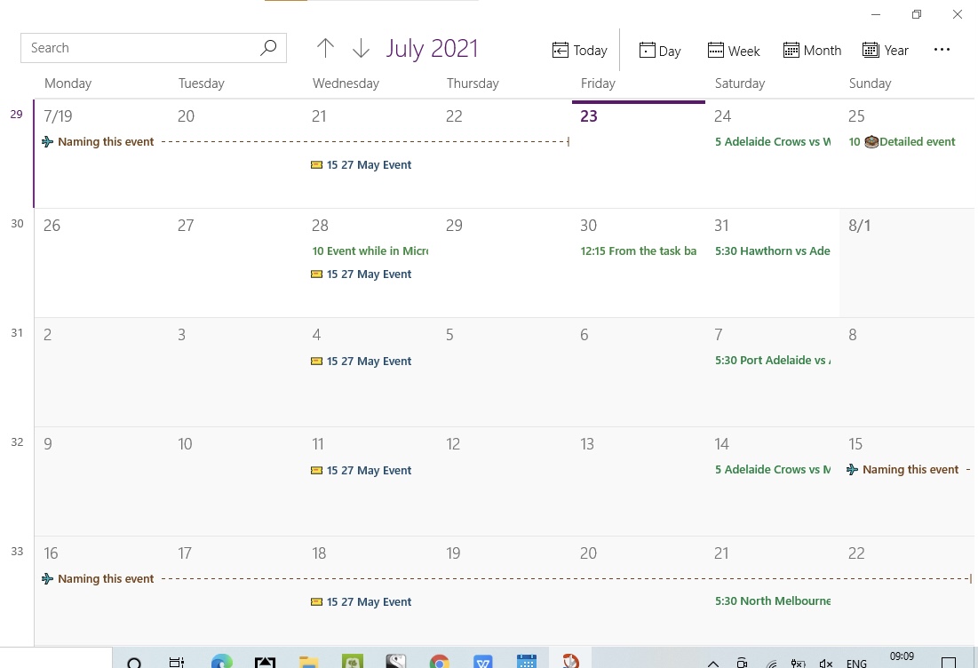 Microsoft Calendar For Windows Paperless X