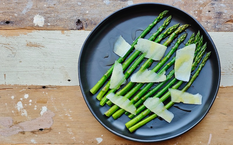 Steamed Asparagus with Pecorino Be Inspired Food Wine Travel