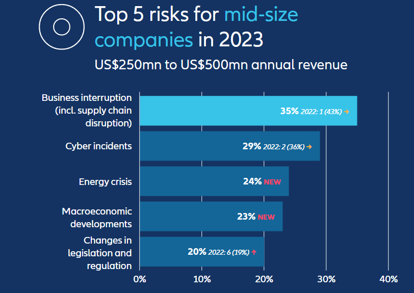 10 Most Important Global Business Risks for 20232024