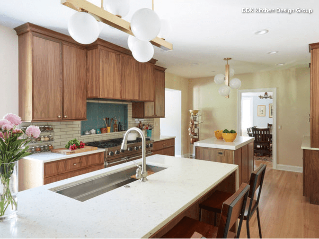 2 Islands Pack Function Into a Long, Narrow Kitchen Beissel