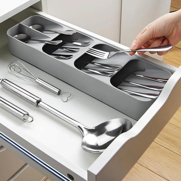 Compact Cutlery Drawer Storage Box Spoon Fork Cutlery DrawerStore