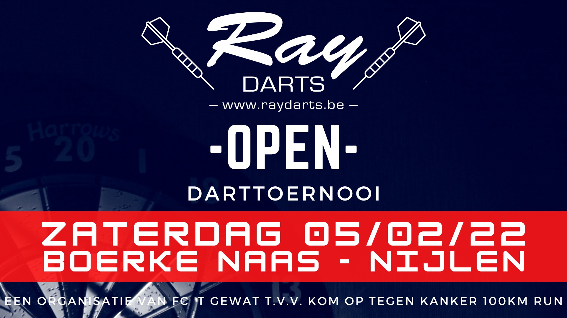 Ray Darts Open Darttoernooi UITGESTELD! Bekend in Nijlen