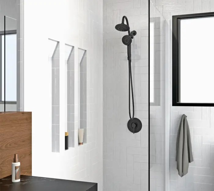 Shower Faucet Retrofit model Slide Bar Mounted Hand and… Belanger