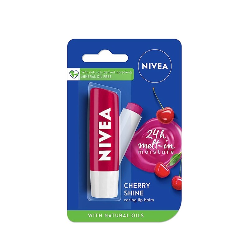 Nivea cherry Shine Caring Lip Balm Belasea