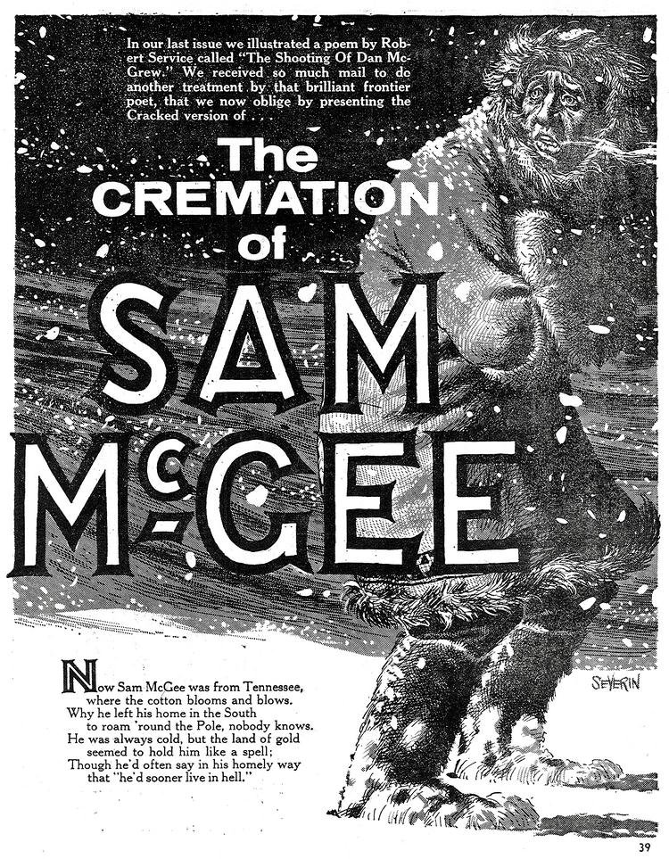 The Cremation Of Sam McGee The Belated Nerd
