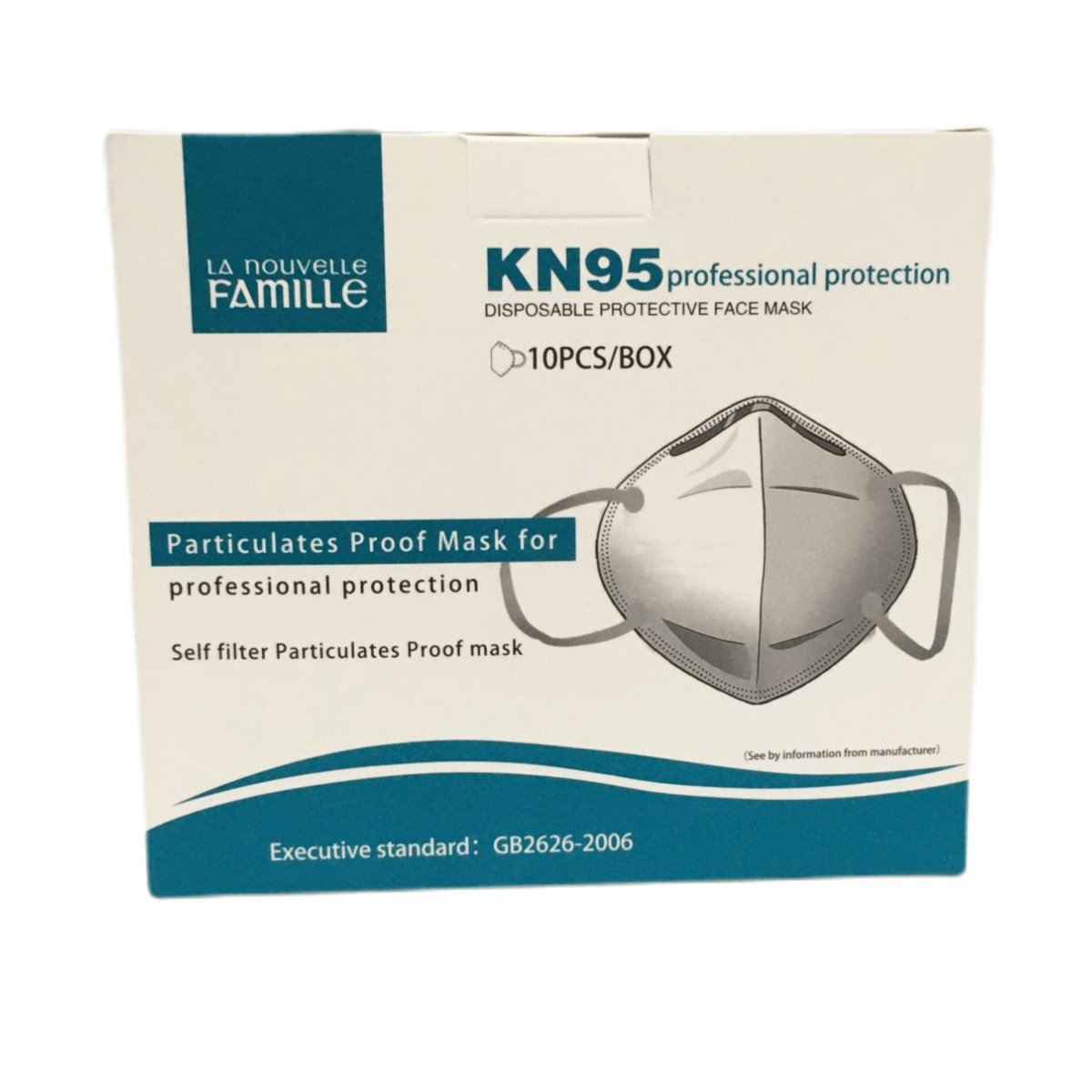 Máscara Tipo KN95 Profissional Pack de 10 Unidades Beleza Low Cost