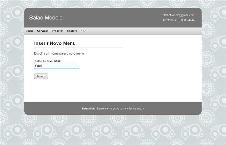 Exemplos de Sites Beleza Soft