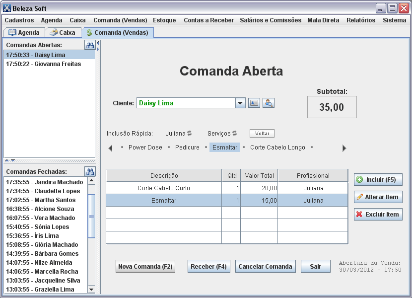 Telas do Programa Beleza Soft