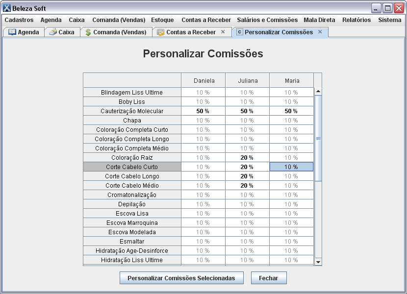Telas do Programa Beleza Soft