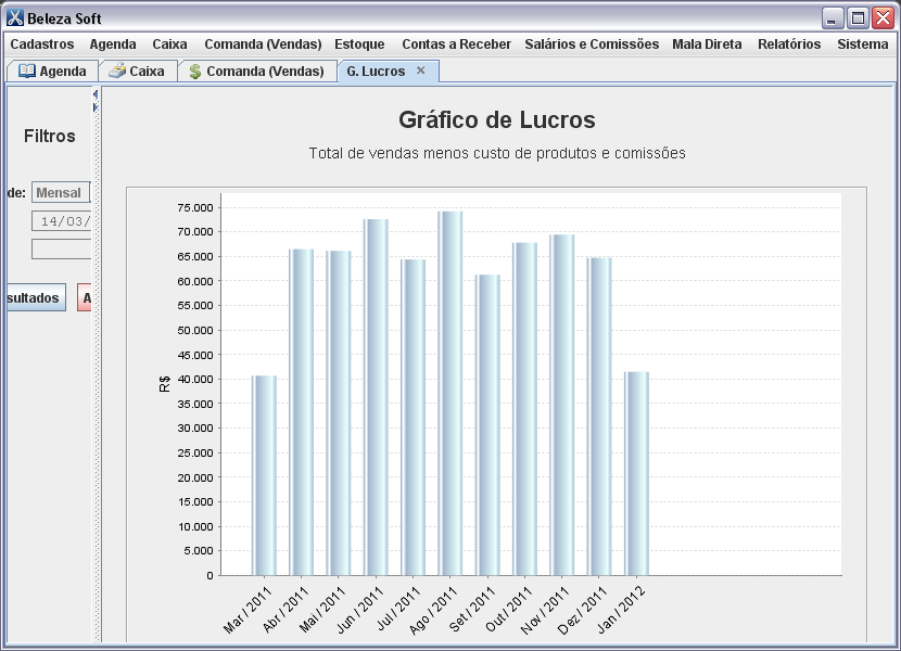 Telas do Programa Beleza Soft