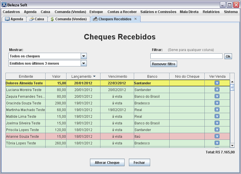 Telas do Programa Beleza Soft