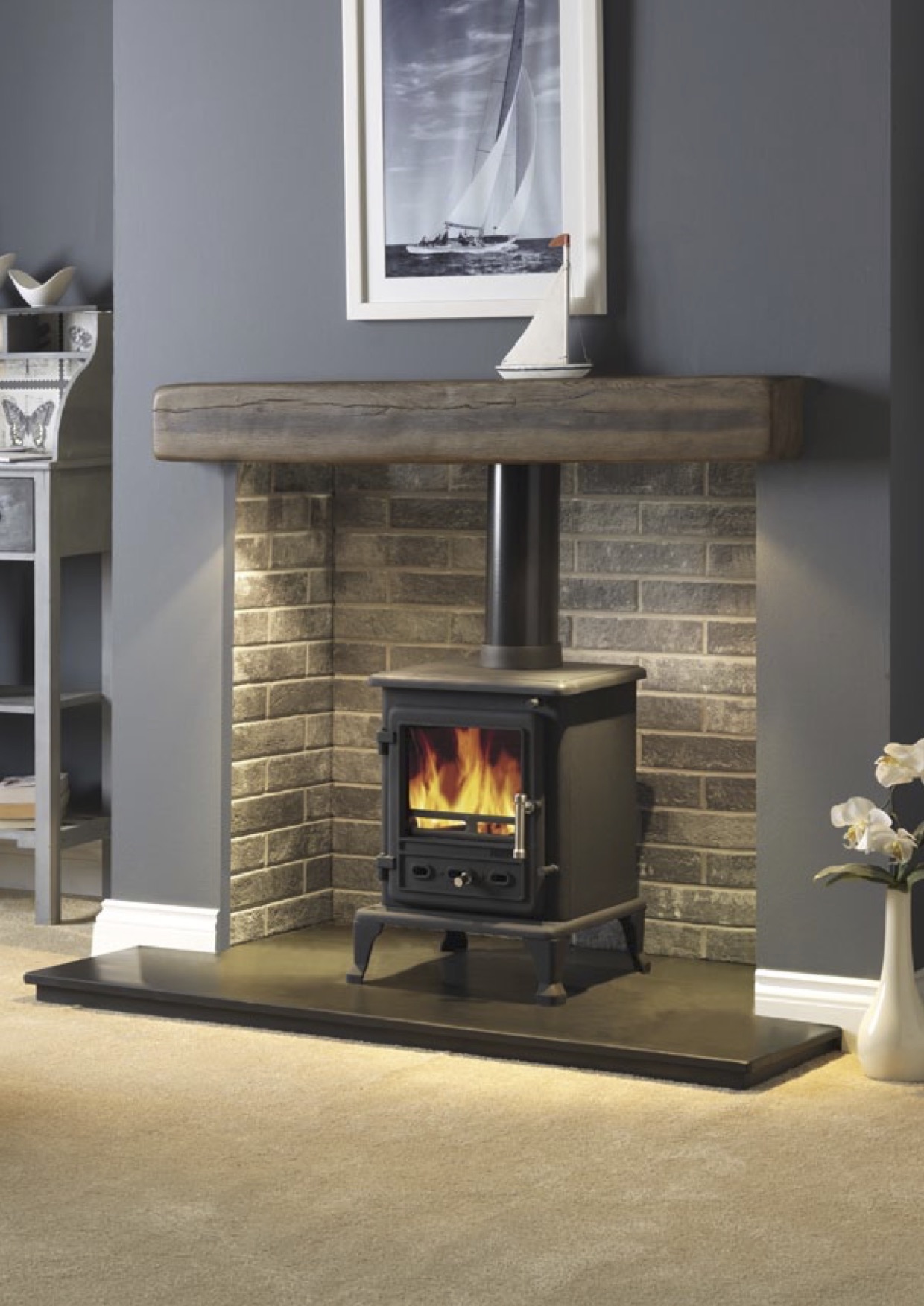 Firefox 5kw multi fuel stove Belfast Fire Studio