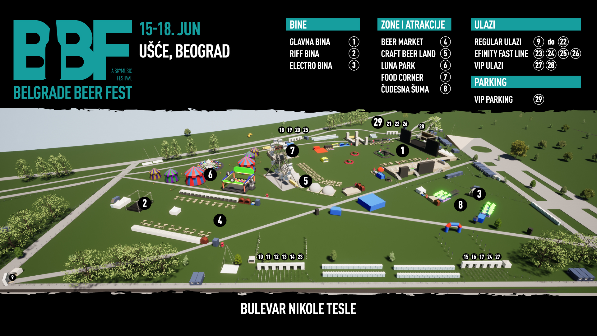 Festival Map 2023 Belgrade Beer Fest 2024