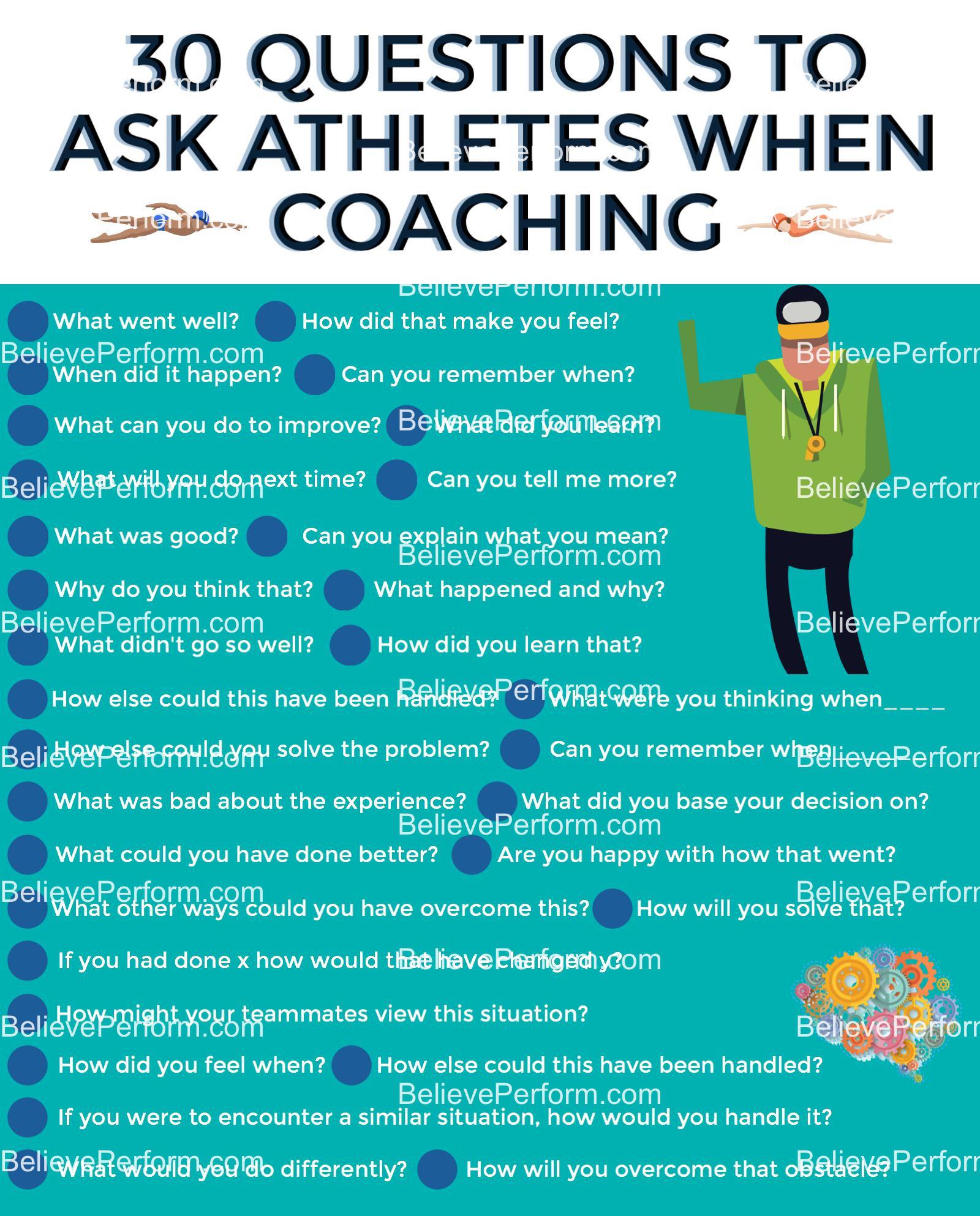30 questions to ask athletes when coaching BelievePerform The UK's